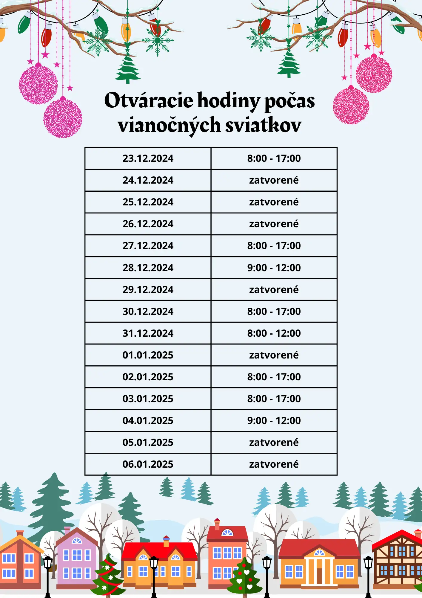 Otváracie hodiny